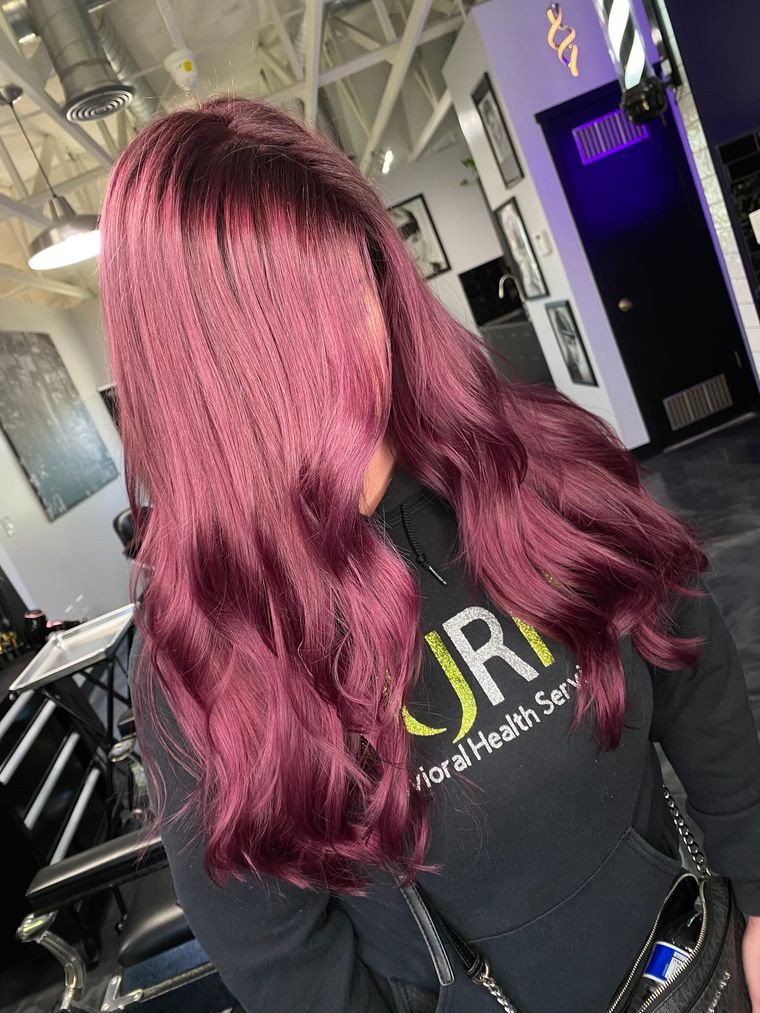 Rose mauve with a shadow root